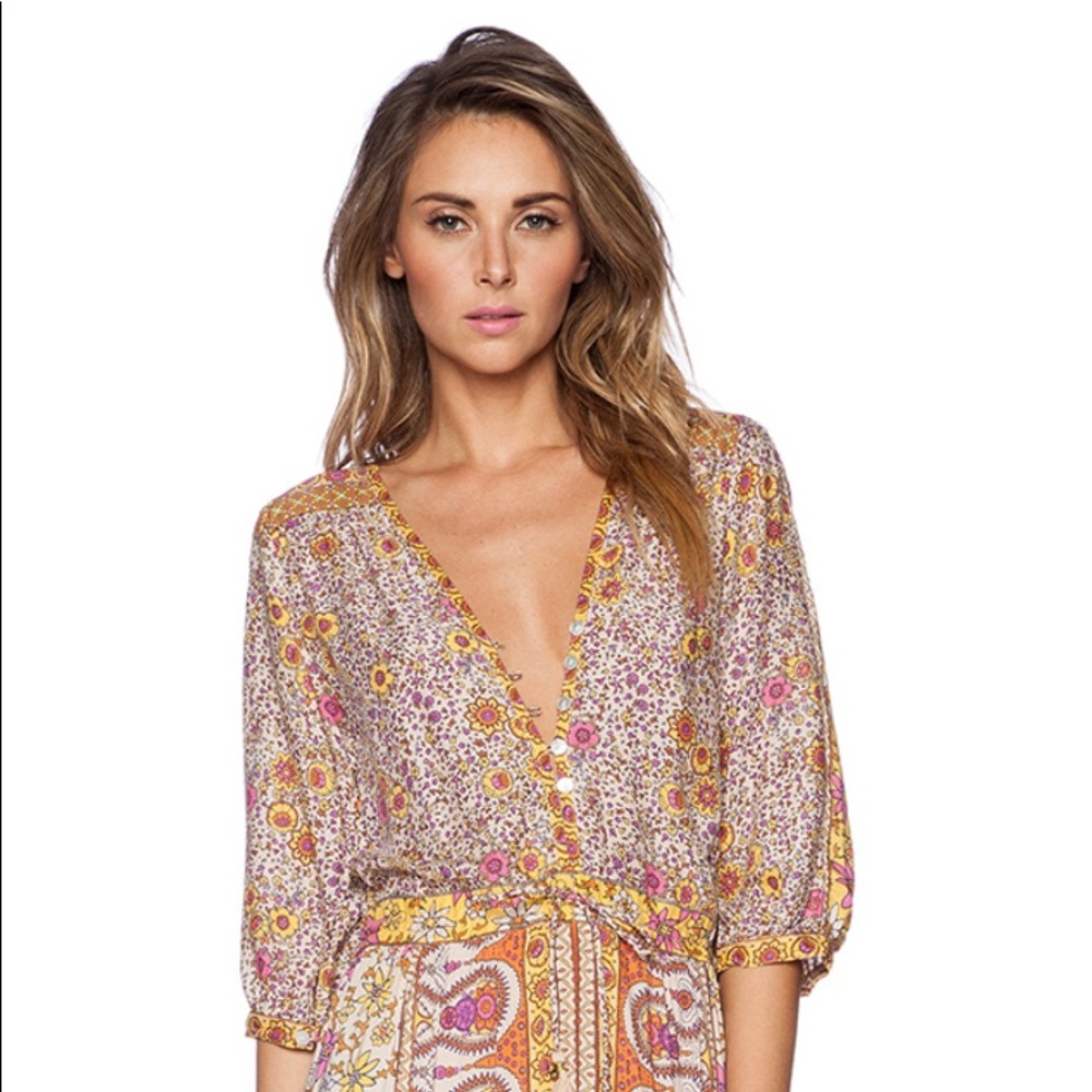 Spell & The Gypsy RARE Boho Blossom Dress Saffron